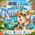 悠悠貓印尼 eSIM：吃到飽不斷網，首 1GB 高速、用畢後 5Mbps，熱帶旅遊貓咪插畫